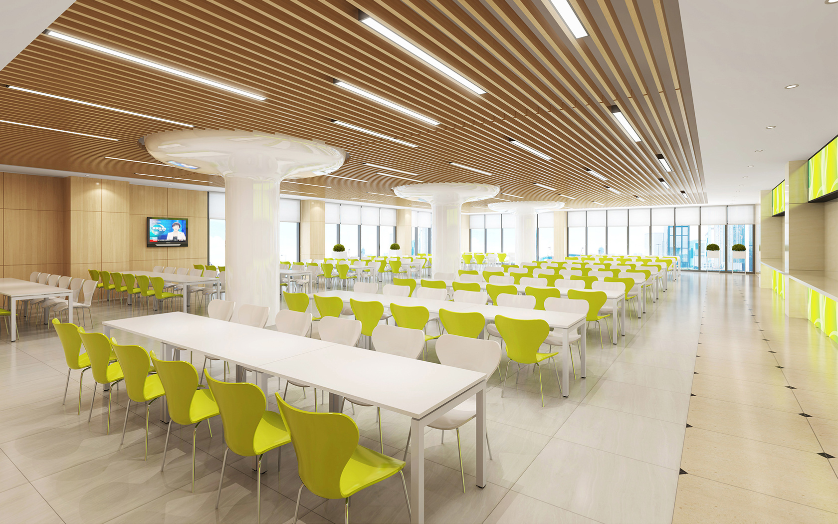 飯?zhí)眉揖?><p>&nbsp;1.優(yōu)雅設計提升舒適感</p><p>&nbsp;家具的設計直接影響著學生的用餐氛圍?，F(xiàn)代、簡約的設計風格可以提升視覺愉悅感，而符合人體工學的座椅和桌子則保障舒適度。舒適的用餐環(huán)境能夠有效緩解學生的疲勞，讓用餐成為一天中放松的時刻。</p><p>&nbsp;2.靈活布局支持社交互動</p><p>&nbsp;靈活可調的家具布局能夠促進學生間的互動和交流。長桌和開放式座位安排為小組討論和社交活動提供了便利，同時單獨的小桌設置也適合希望獨處的學生。這樣的多樣化布局可以滿足不同需求，從而提升學生的用餐體驗。</p><p>&nbsp;3.耐用材料保障安全衛(wèi)生</p><p>&nbsp;飯?zhí)眉揖呤褂媚陀们乙子谇鍧嵉牟牧?，能夠確保安全衛(wèi)生的用餐環(huán)境。不易損壞和抗菌的材料不僅降低了維護成本，還能有效防止細菌滋生，保障學生健康。</p><p>&nbsp;4.趣味設計營造愉悅氛圍</p><p>&nbsp;運用色彩豐富、造型新穎的家具設計，可以有效營造輕松愉悅的用餐氛圍。趣味性的設計能夠激發(fā)學生的創(chuàng)造力和想象力，讓用餐空間更加吸引人，成為學生們喜歡停留的地方。</p><p>&nbsp;5.科技融入提升便捷性</p><p>&nbsp;現(xiàn)代化的飯?zhí)眉揖哌€可以結合科技元素，如內置充電插座、無線網絡或智能點餐系統(tǒng)，這些設計可以極大地提升學生的用餐便捷性，使飯?zhí)眉揖卟粌H僅是提供用餐的設施，更成為日常學習生活的一部分。</p><p>&nbsp;結論</p><p>&nbsp;學校飯?zhí)眉揖叩脑O計和配置，直接影響學生的用餐體驗。通過精心設計的家具，學?？梢詾閷W生提供一個舒適、安全和充滿活力的用餐環(huán)境。這不僅有助于學生的身心健康，也提升了他們的整體學習體驗。合理的家具配置是學校提高教育服務質量，營造良好學習氛圍的一項重要舉措。</p> 		</div>
		<div   id=